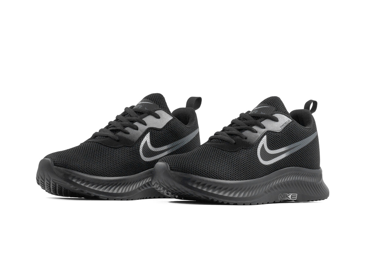 Paq 6 Pares Tenis 026 Negro Plata Oxford 25/28.5
