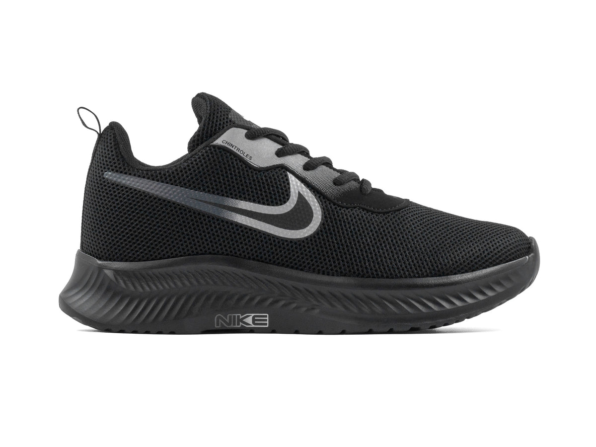 Paq 6 Pares Tenis 026 Negro Plata Oxford 25/28.5