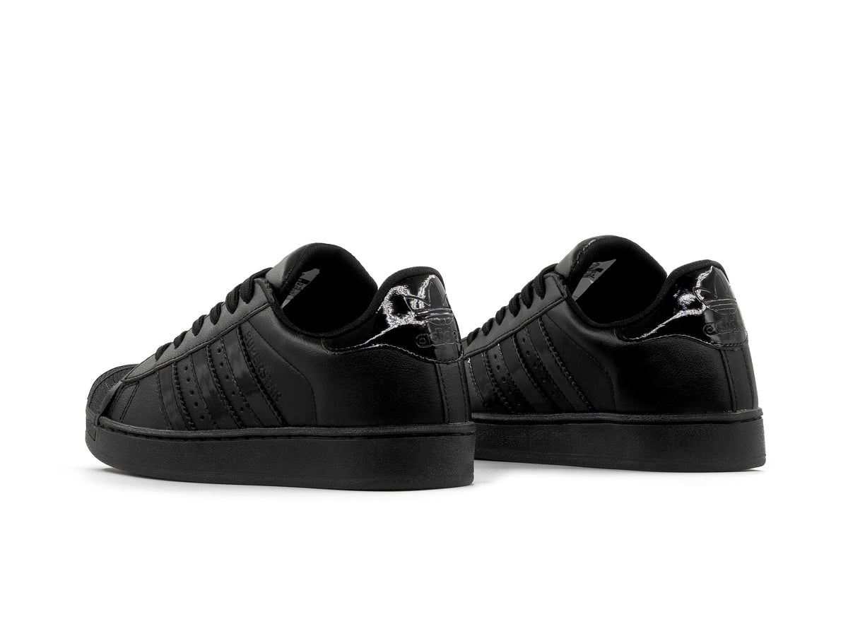 Paq 6 Pares Tenis Concha Negro Charol 26/29.5