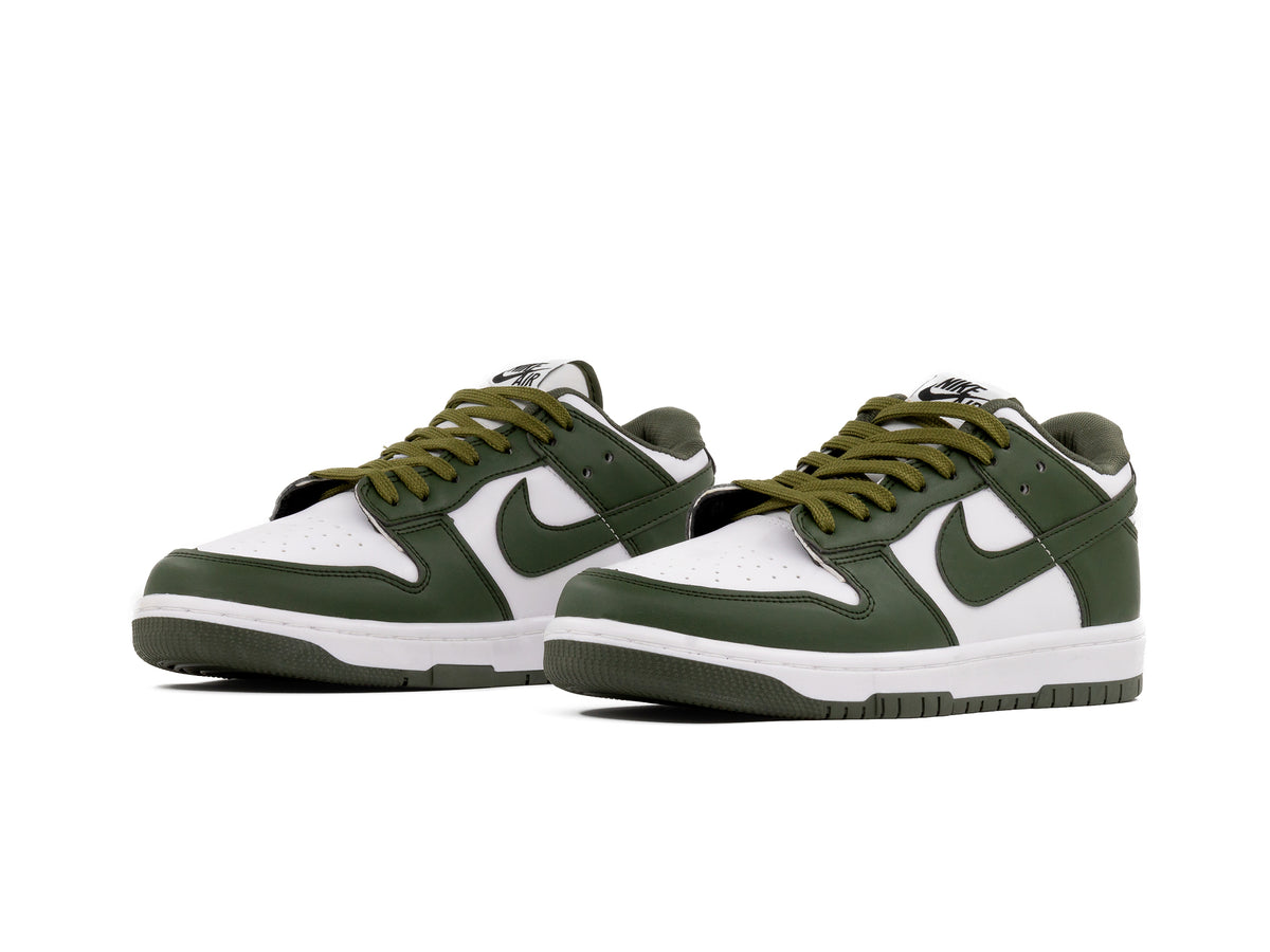 Tenis Dunk Low Blanco Verde Militar