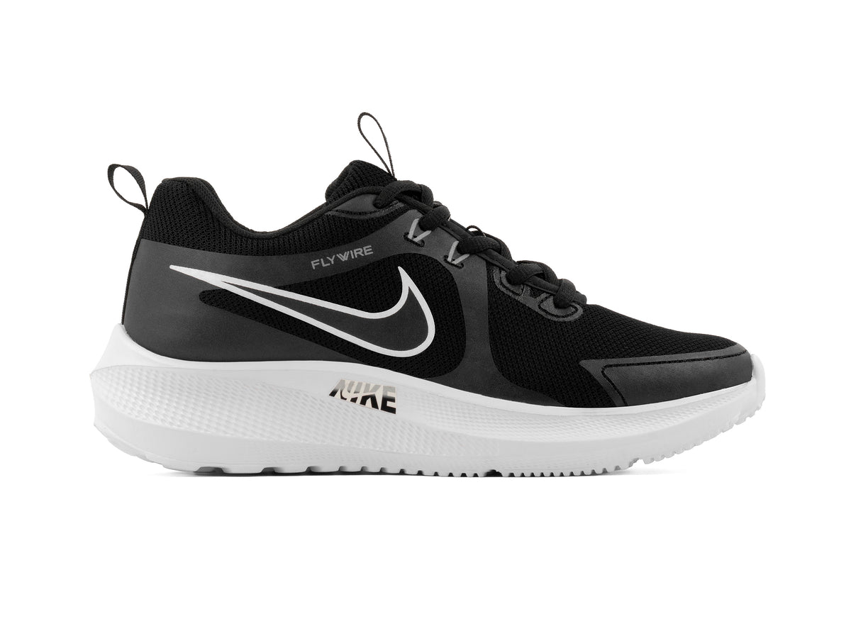 Paq 6 Pares Tenis Flywire Negro Blanco 23/26.5