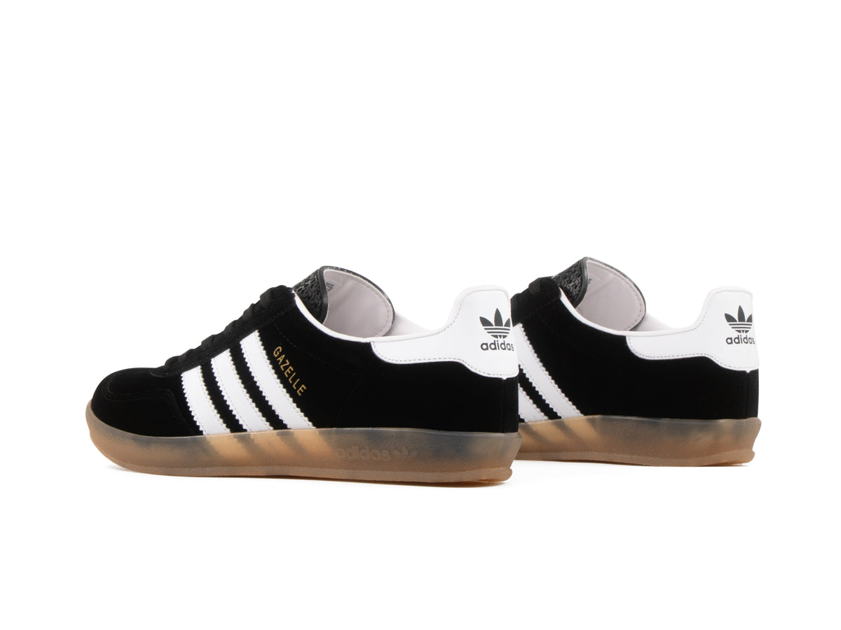 Tenis Gzl Negro Blanco Gamuza Suela Ambar