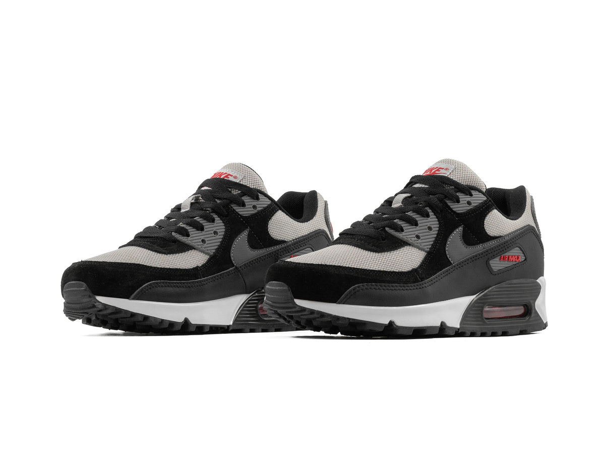 Tenis Max 90 Gris Negro Rojo Importado