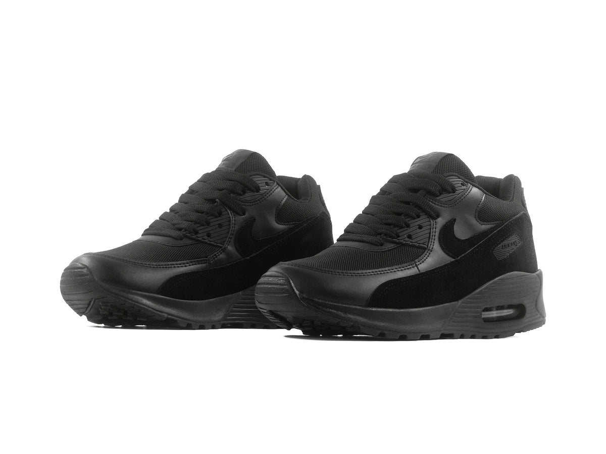 Tenis Max 90 Negro Total Gamuza