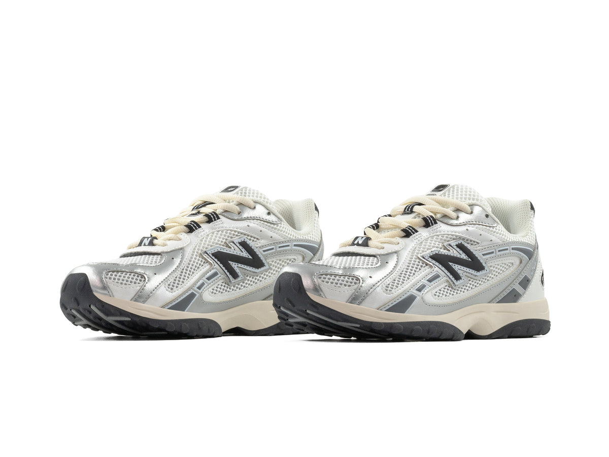 Tenis New Balance 204L Silver Black Metalic Importado