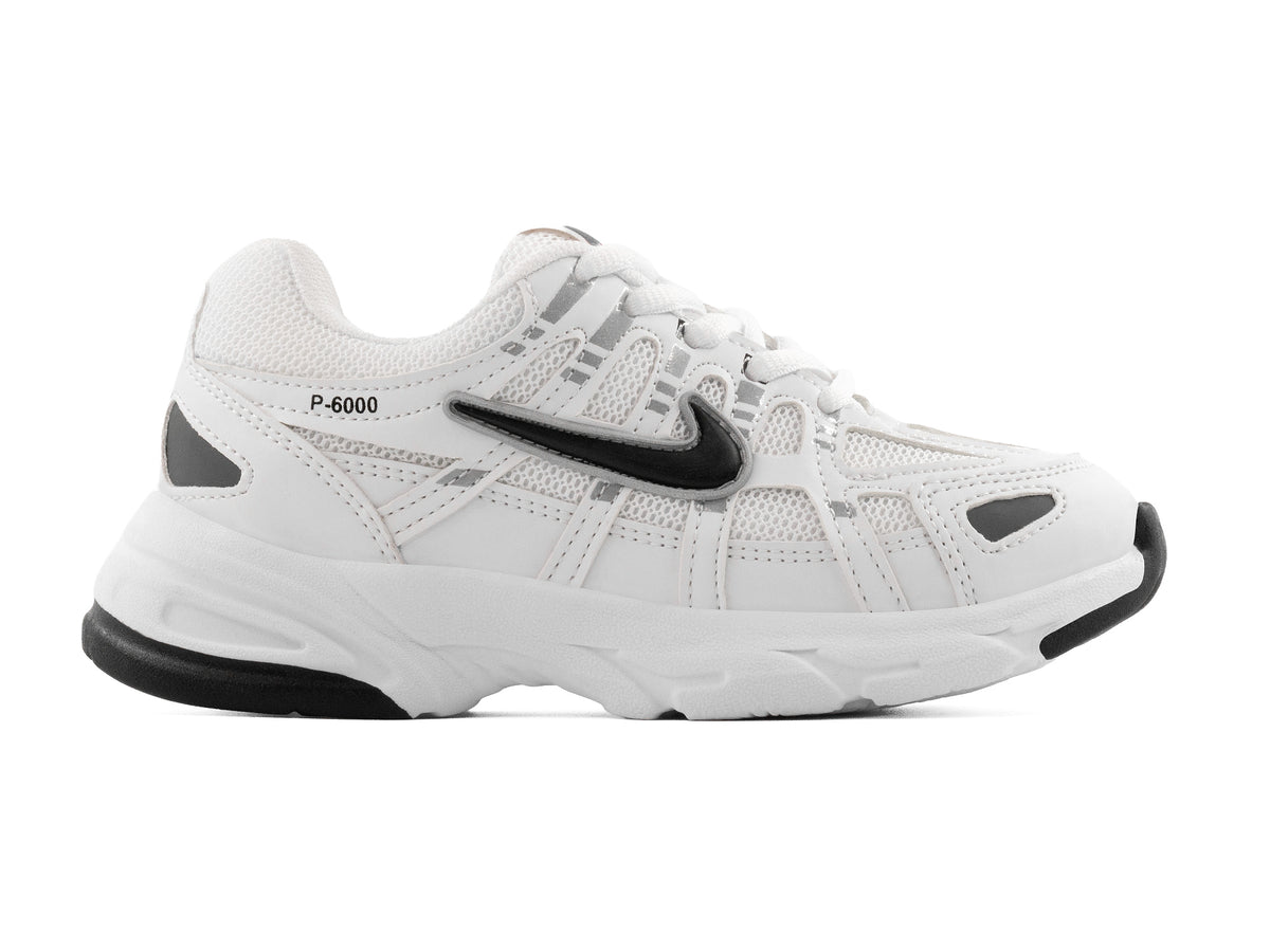 Tenis P6000 Blanco Negro Niño