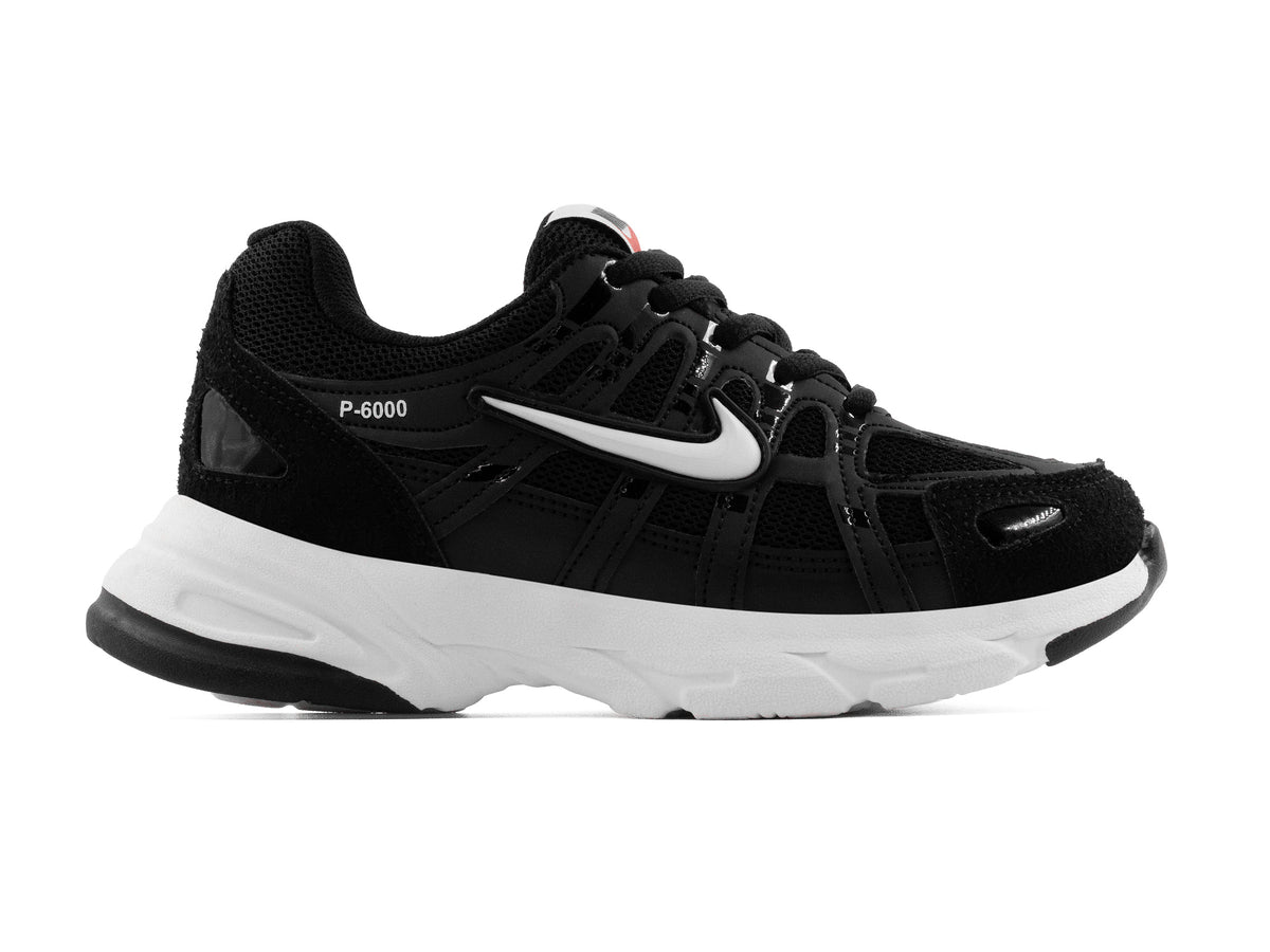 Tenis P6000 Negro Blanco Niño