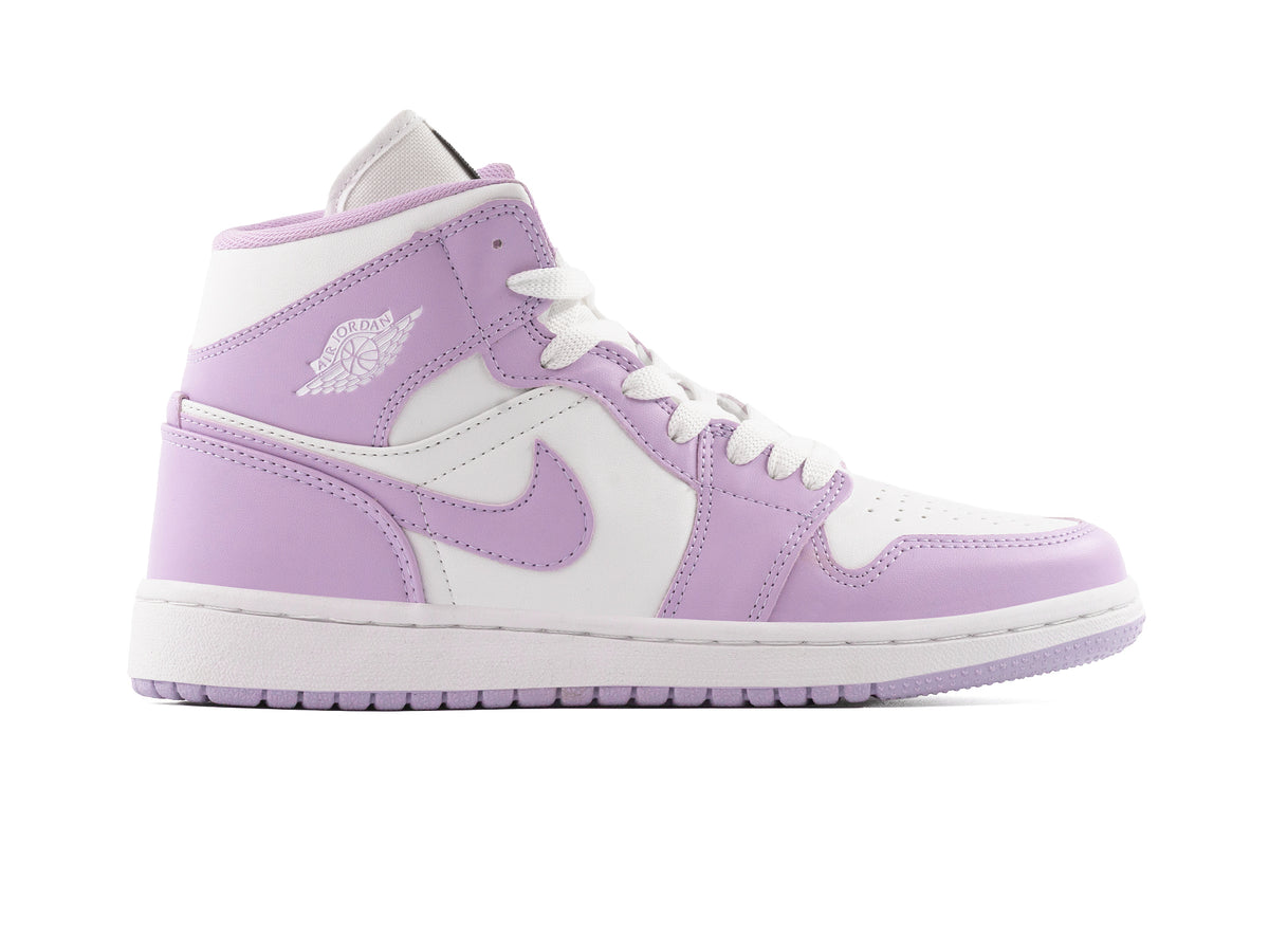 Paq 6 Pares Tenis Retro 1 Blanco Lila 22/25.5