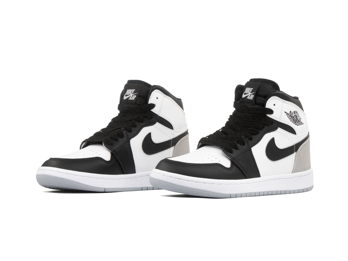 Tenis Retro 1 Blanco Negro Gris