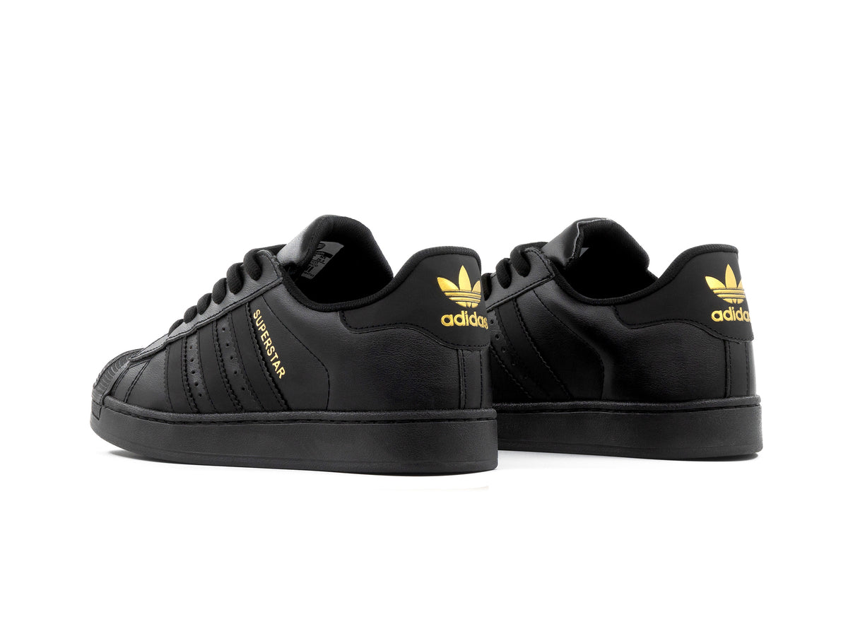 Paq 6 Pares Tenis Concha Negro Oro 25/28.5