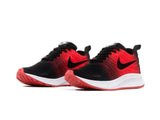 Tenis 012 Negro Rojo Negro