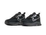Paq 6 Pares Tenis 026 Negro Plata Oxford 25/28.5