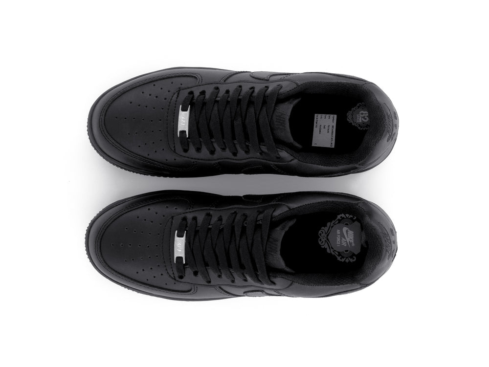 Paq 6 Pares Tenis Air Force 1 Negro Total 1.1 Premium 25/28.5