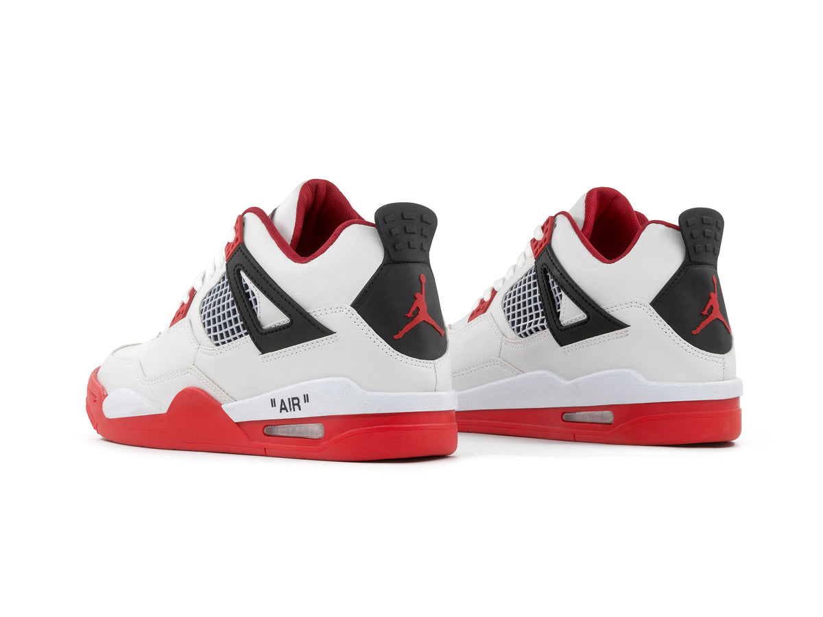 Paq 6 Pares Tenis Retro 4 Blanco Rojo 25/28.5