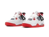 Paq 6 Pares Tenis Retro 4 Blanco Rojo 25/28.5
