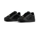Paq 6 Pares Tenis Concha Negro Charol 26/29.5