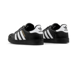 Paq 6 Pares Tenis Concha Negro Blanco 22/25.5