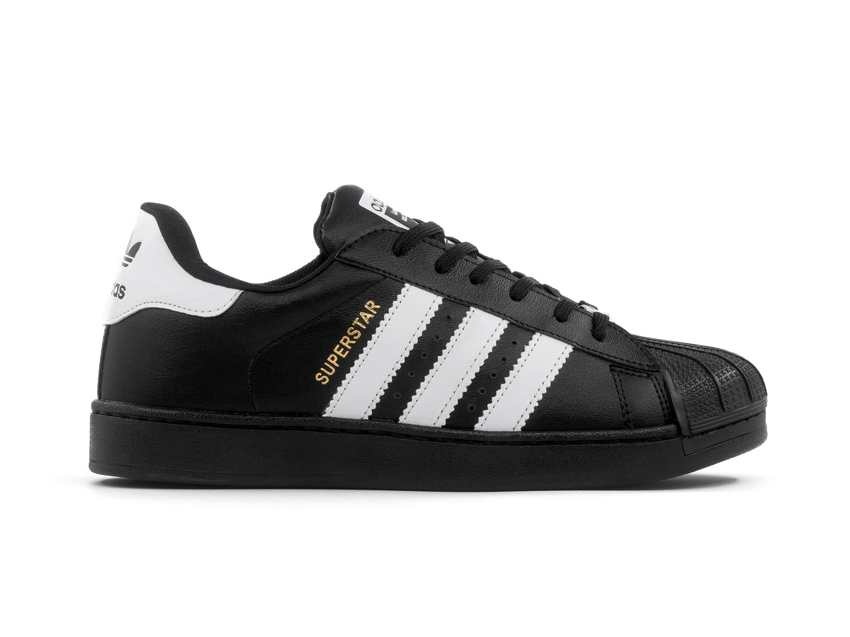 Paq 6 Pares Tenis Concha Negro Blanco 22/25.5