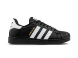 Paq 6 Pares Tenis Concha Negro Blanco 22/25.5
