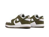 Tenis Dunk Low Blanco Verde Olivo
