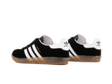 Tenis Gzl Negro Blanco Gamuza Suela Ambar
