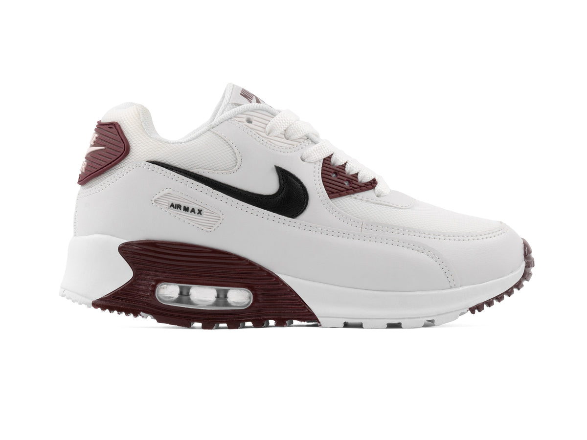 Paq 6 Pares Tenis Max 90 Blanco Vino 23/26.5