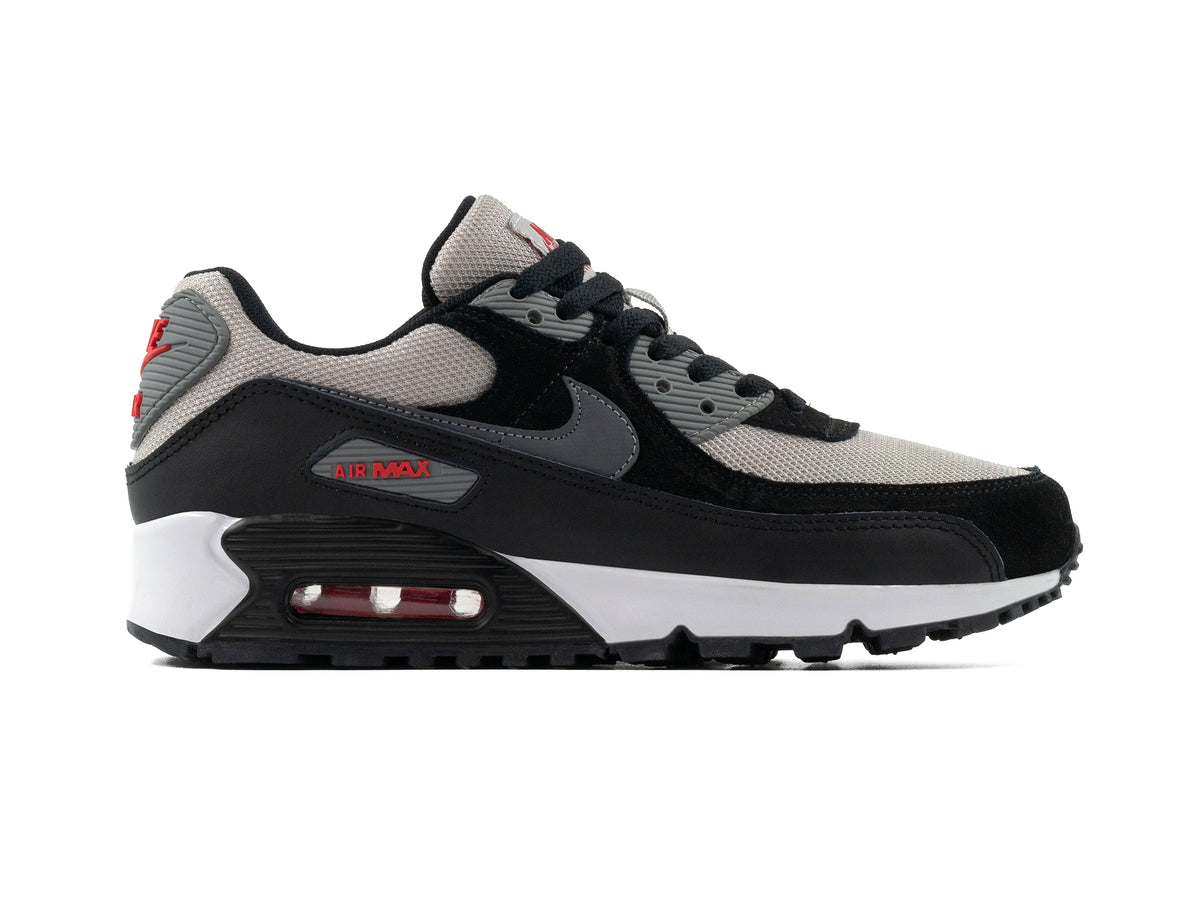 Tenis Max 90 Gris Negro Rojo Importado