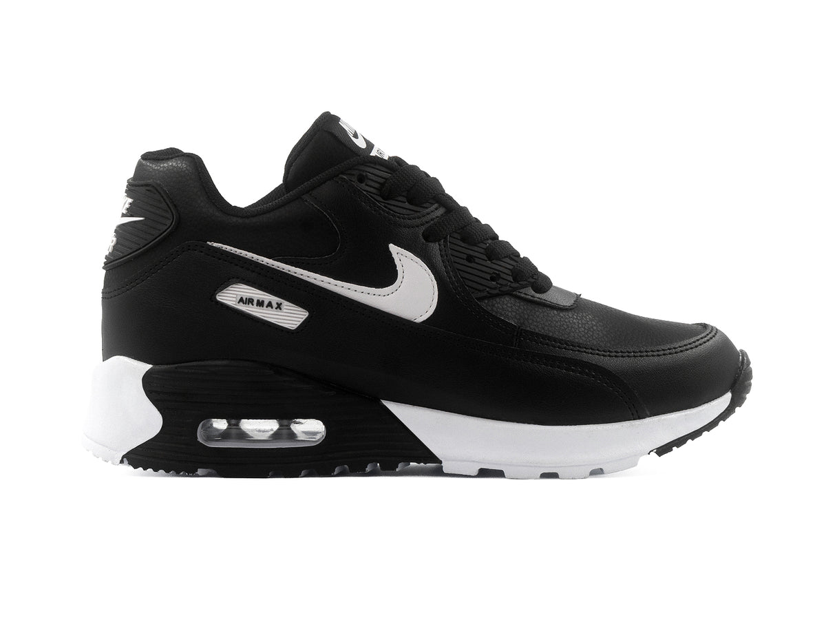Tenis Max 90 Negro Blanco Sintetico