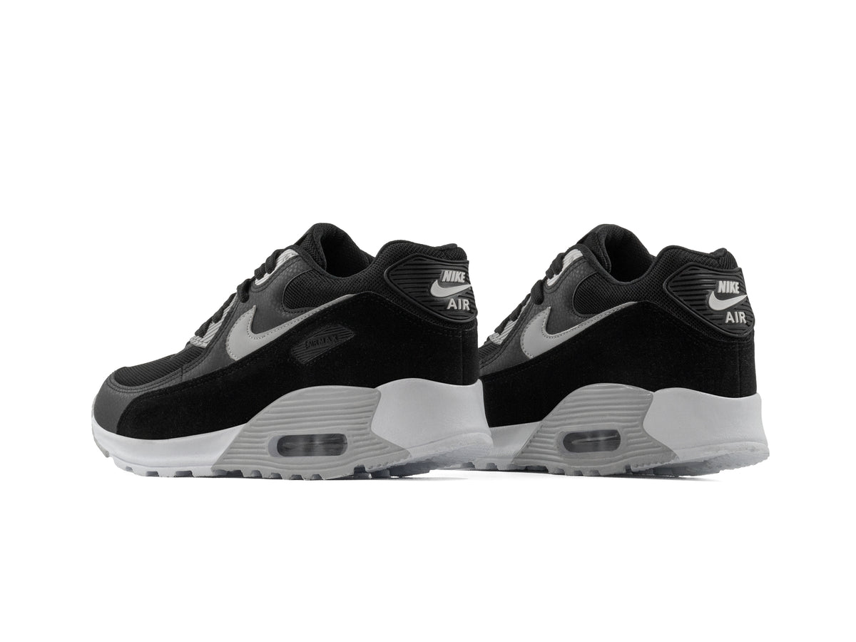 Paq 6 Pares Tenis Max 90 Negro Gris 22/25.5