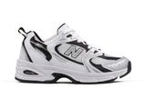 Tenis New Balance 530 Blanco Negro Plata 1.1 Premium