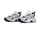 Tenis New Balance 530 Blanco Negro Plata 1.1 Premium