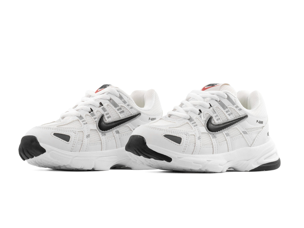 Tenis P6000 Blanco Negro Niño