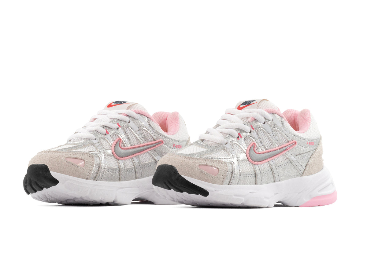 Tenis P6000 Plata Rosa Niño