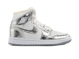 Tenis Retro 1 Blanco Plata