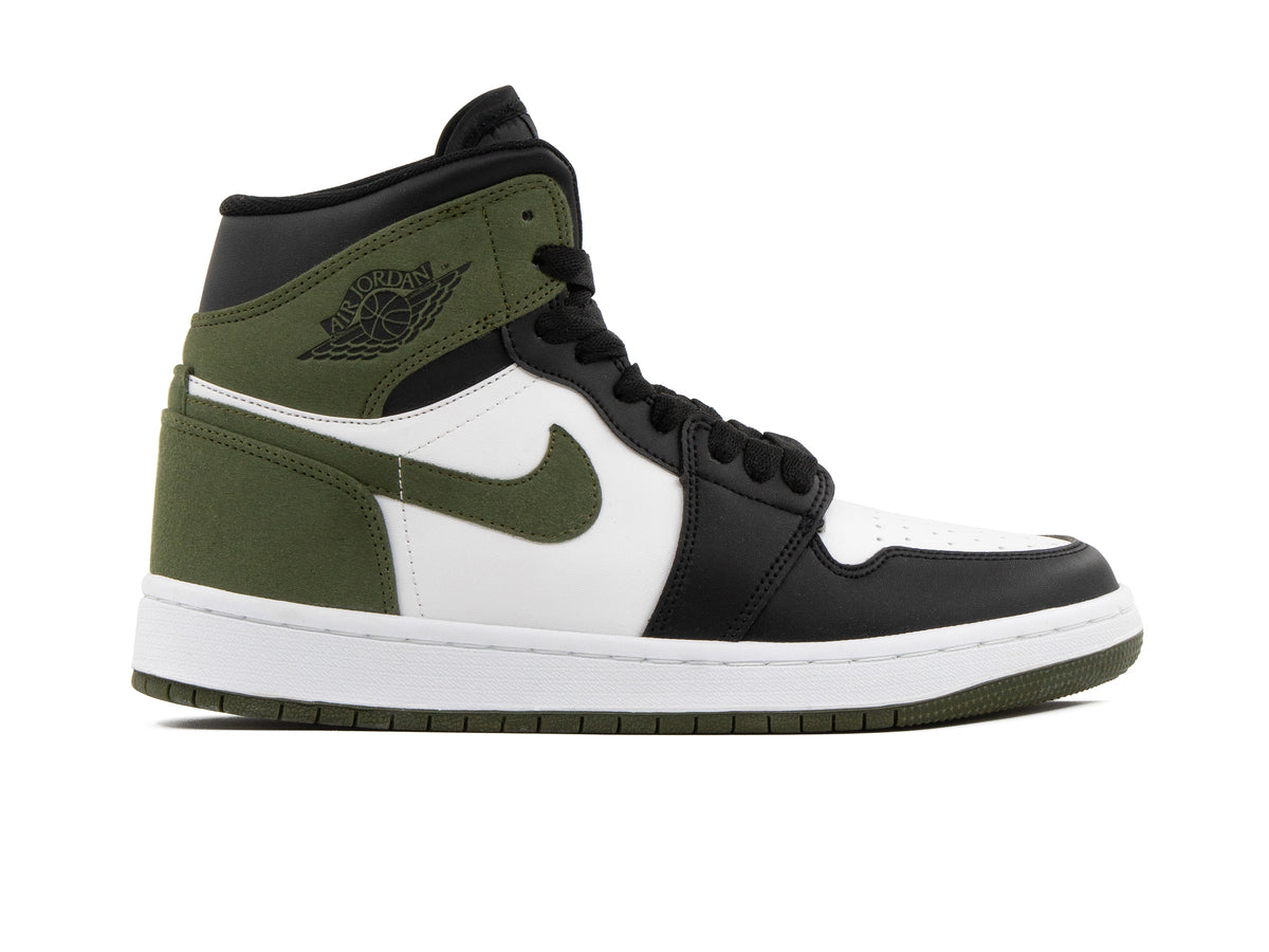 Tenis Retro 1 Blanco Verde Negro
