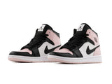 Paq 6 Pares Tenis Retro 1 Charol Negro Rosa 22/25.5