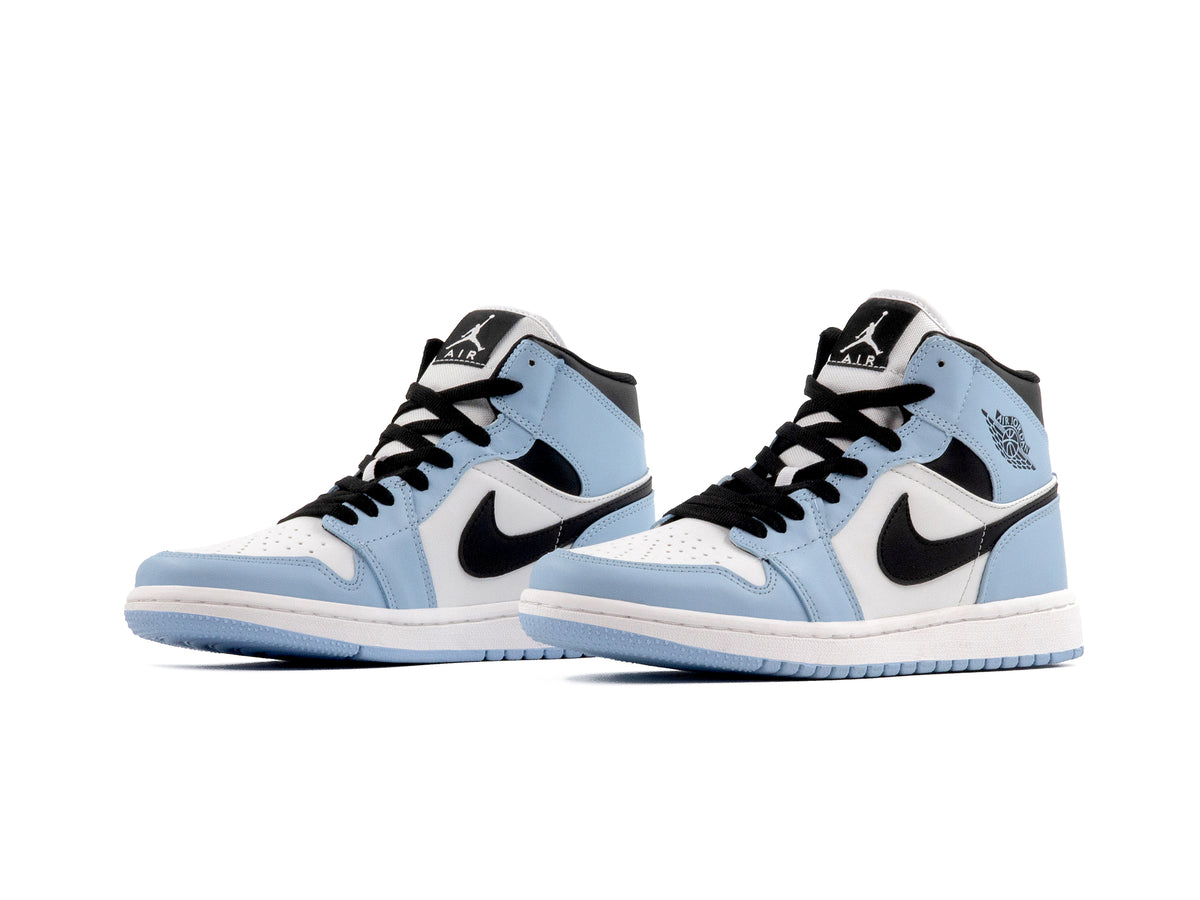 Tenis Retro 1 Cielo Blanco Negro