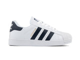 Paq 6 Pares Tenis Concha Blanco Marino 25/28.5