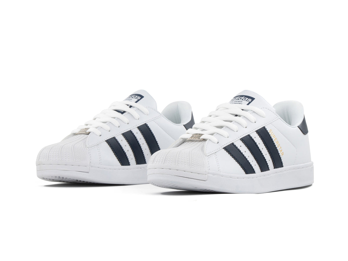Paq 6 Pares Tenis Concha Blanco Marino 25/28.5