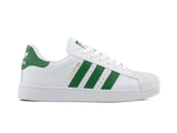 Paq 6 Pares Tenis Concha Blanco Verde 25/28.5