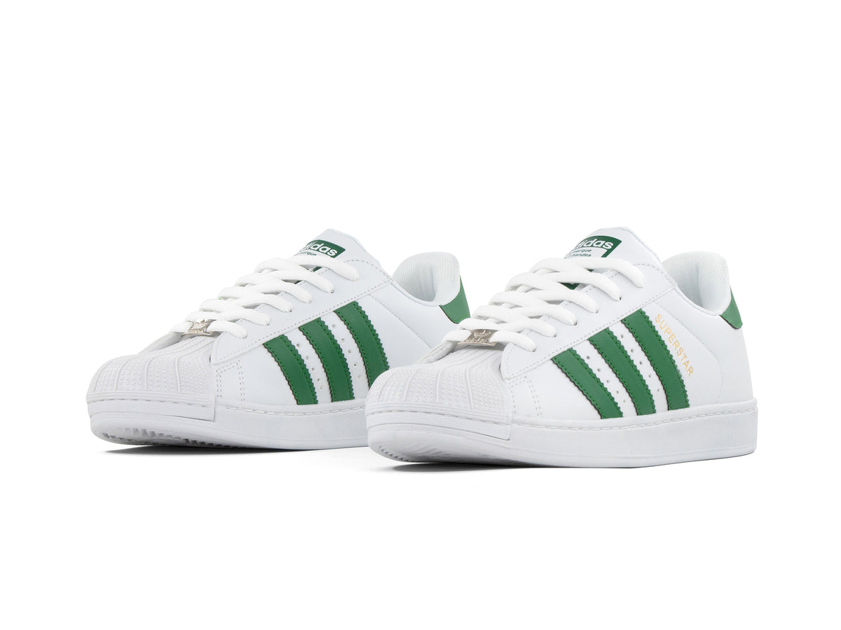 Paq 6 Pares Tenis Concha Blanco Verde 25/28.5