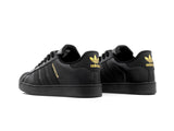 Paq 6 Pares Tenis Concha Negro Oro 25/28.5