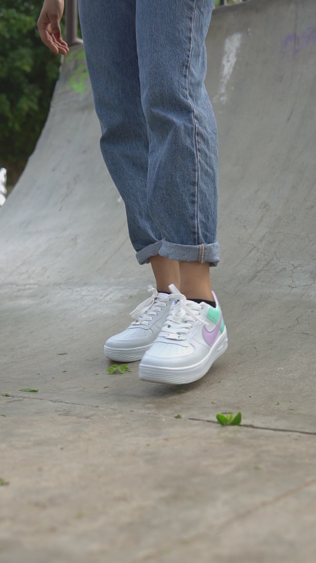 Paq 6 Pares Tenis 270 Blanco Cielo Lila 22/25.5